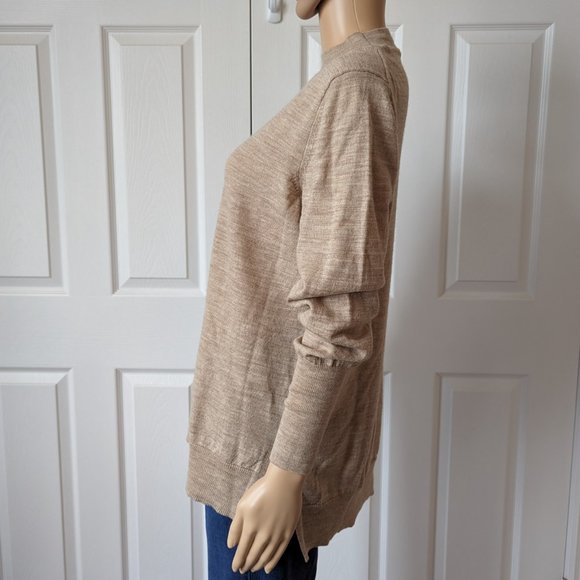 Badgley Mischka 100% Merino Wool Crew Neck Knit Sweater Size L - Picture 5 of 11